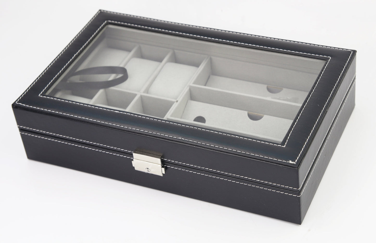 6+3 Grid Watch Sunglass Eyeglasses Display Box Case Storage Organizer